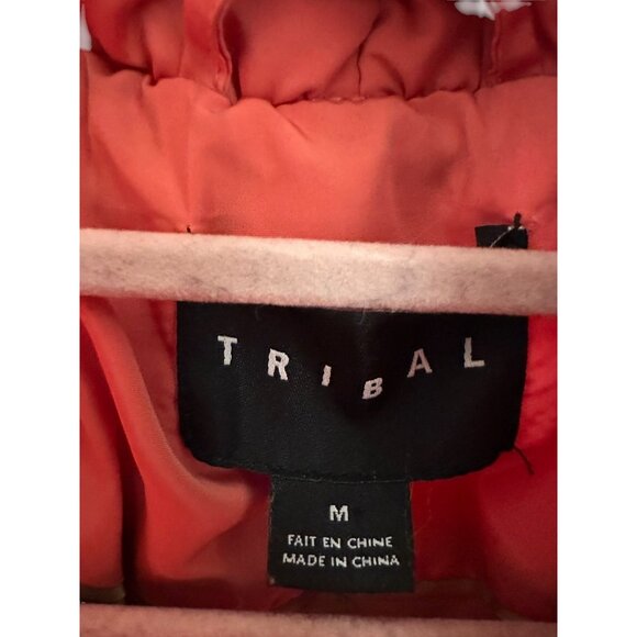 ✌️ 2/$40 ✌️ Quilted Coral Puffer Vest With High Collar & Snap Closure - Medium - Picture 7 of 8